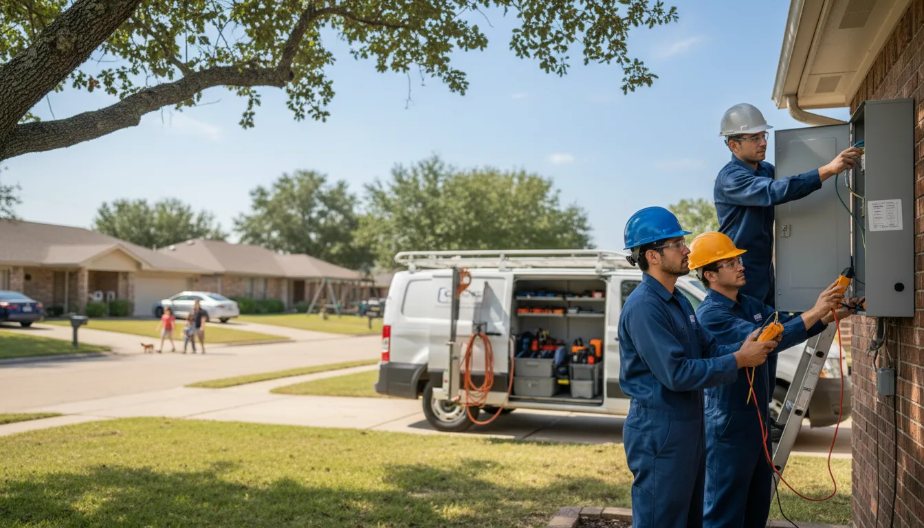 Certified electrician providing emergency electrical services in Whitehouse, TX